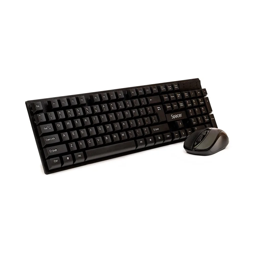 Spacer Kit tastatura wireless + mouse wireless, black 