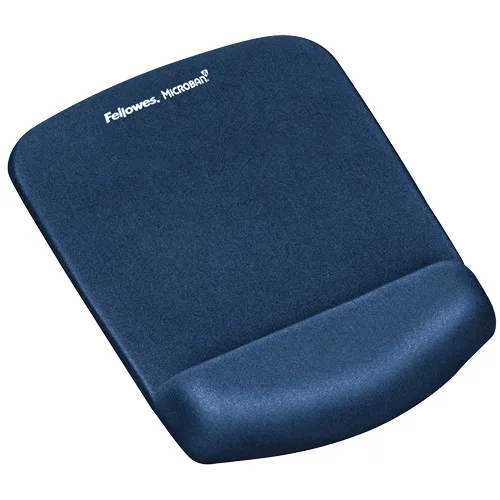 Fellowes PlushTouch™ Mousepad Wrist Support Blue - mouse pad cu suport pentru incheietura