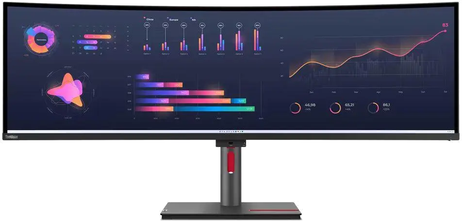 Lenovo ThinkVision P49w-30 monitor curbat 49 inch IPS DQHD Thunderbolt 4