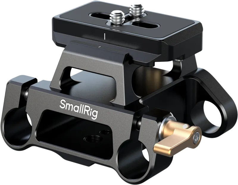 SmallRig 5365 Arca Swiss Type Mount Plate Kit with 15mm Dual Rod Clamp