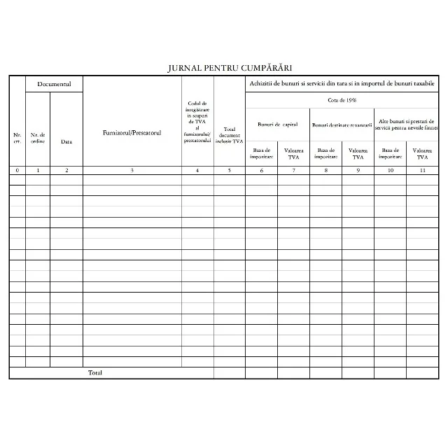 Office Jurnal cumparari A4 100 file