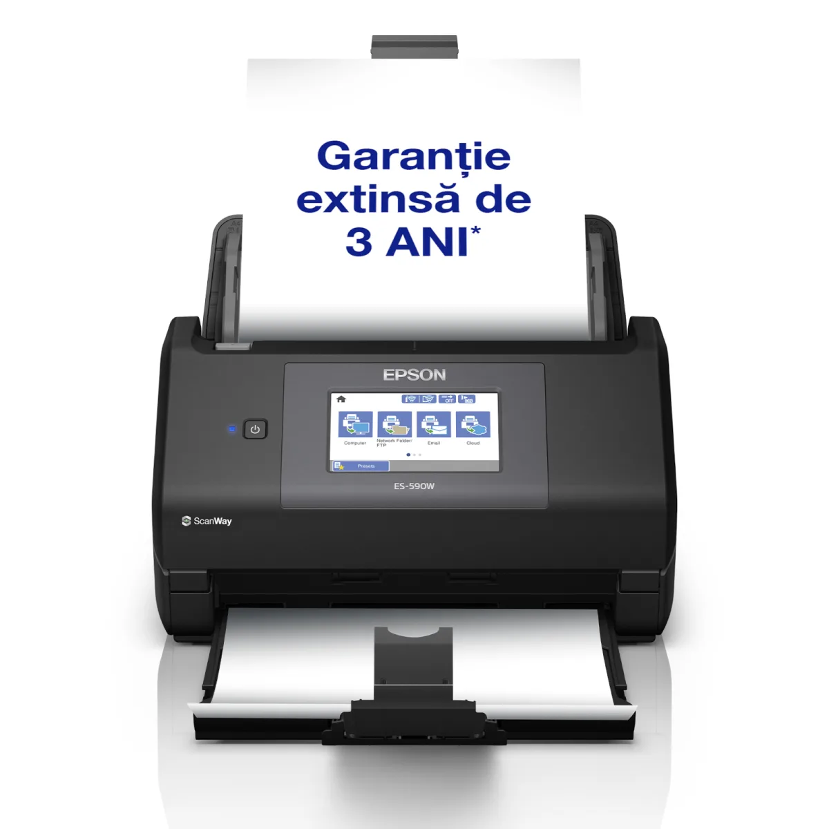 Epson Scanner documente WorkForce ES-590W A4, duplex, 45 ppm, ADF 100, Wi-Fi