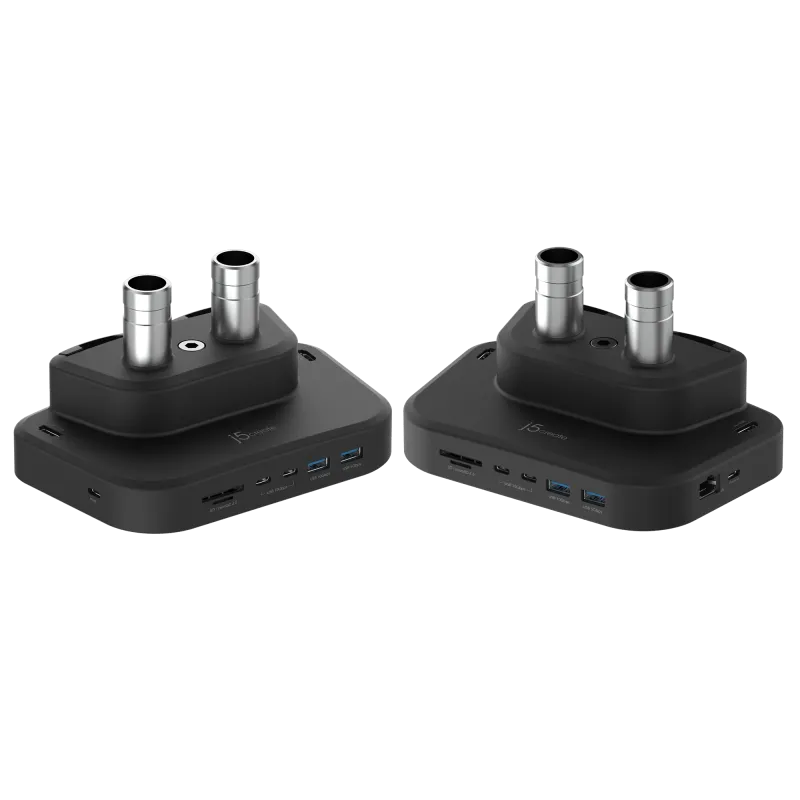 j5create ERErgonomic dual monitor mount with Dock 