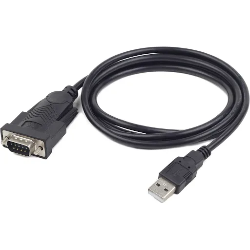 Gembird CABLU USB adaptor, USB 2.0 (T) la Serial DB9M (9-pin)(RS232)(T), 1.5m, negru
