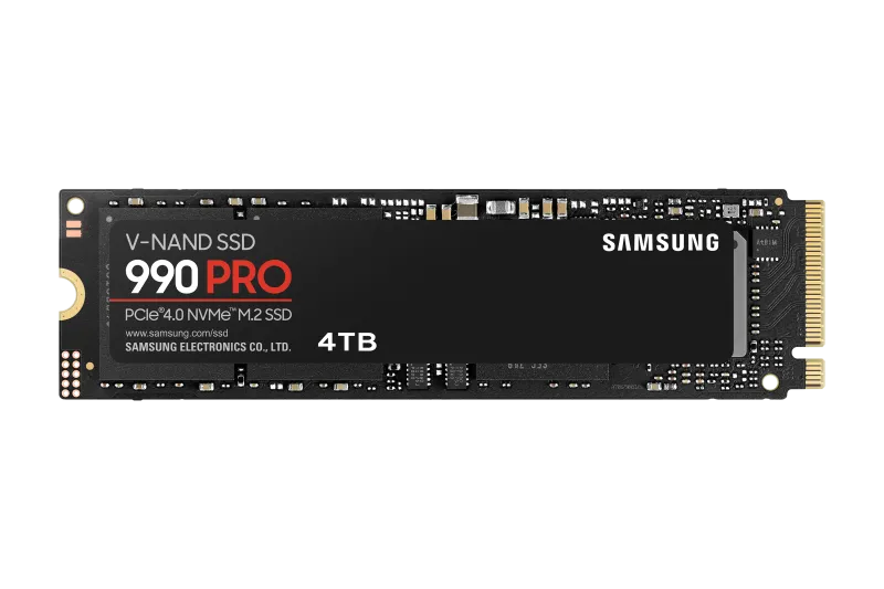 Samsung 990 PRO SSD 4TB, NVMe M.2 2280 PCI-E, R/W speed:7450/6900 MB/s, fara Heatsink