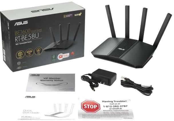 Asus Router wireless BE6800 Wi-Fi 7 dual band 