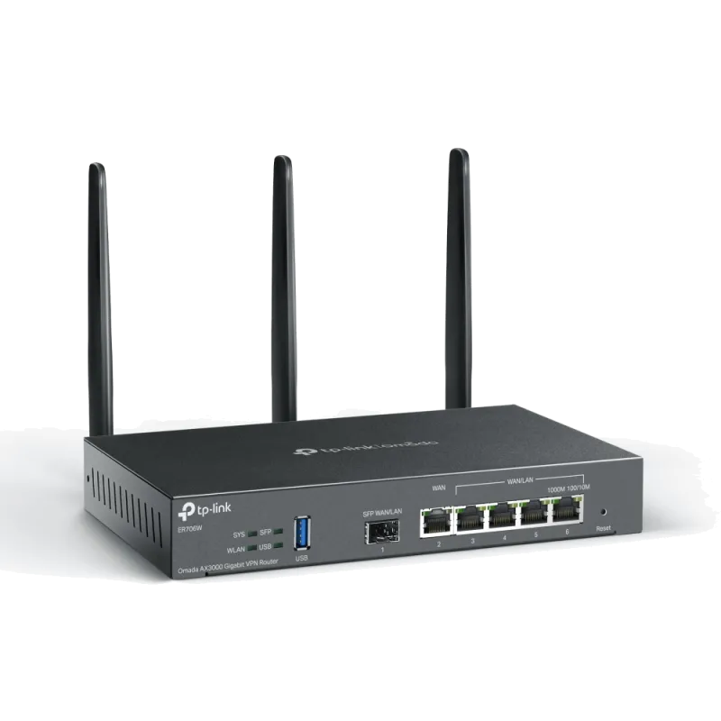 TP-Link ER706W router VPN Wi-Fi 6 AX3000 Gigabit Omada 