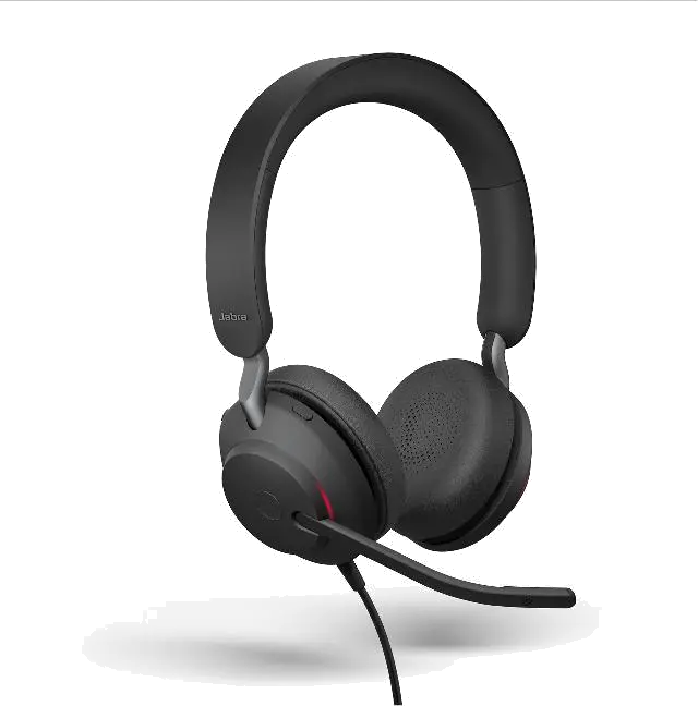 Jabra Casca EVOLVE2 40 MS cu fir, Binaural, On-Ear, conectare USB-A 