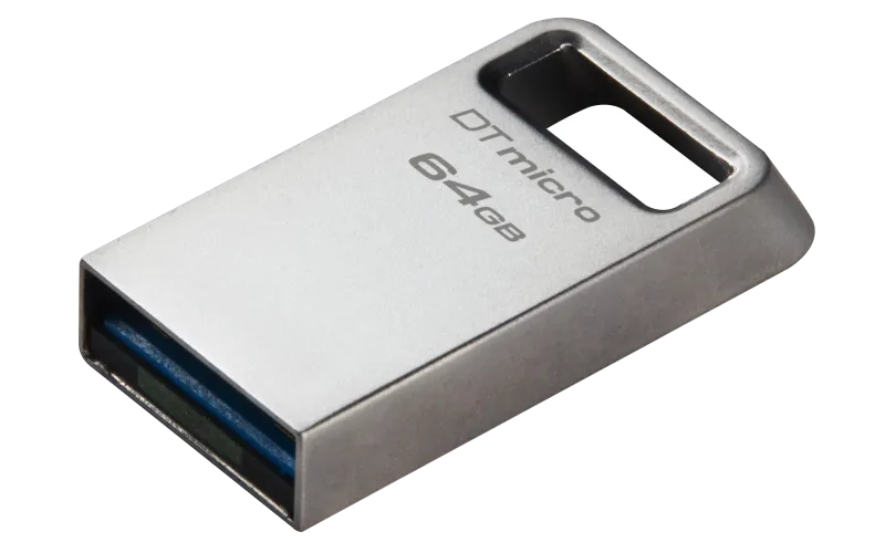 Kingston Memorie 64GB DataTraveler Micro 200MB/s Metal USB 3.2 Gen 1 