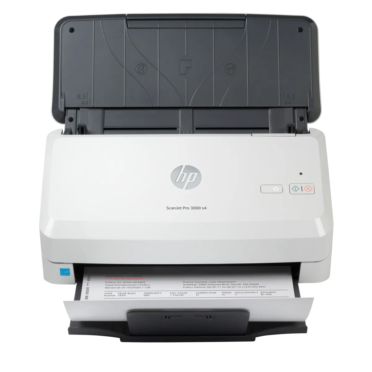 HP ScanJet Pro 3000 s4 scanner A4 duplex 40 ppm angle