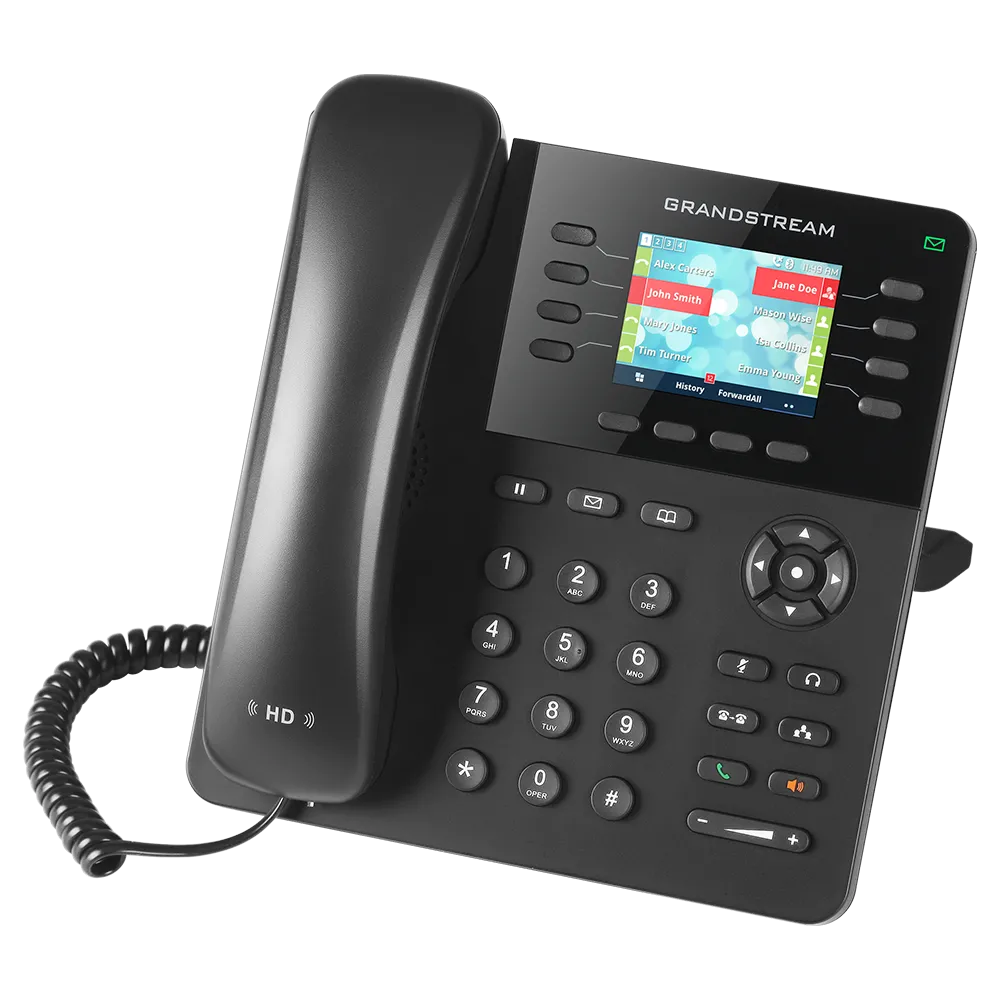 Grandstream Networks GXP2135 High-end IP phone, 4 SIP accounts, 8 lines, 2xGBE, PoE 