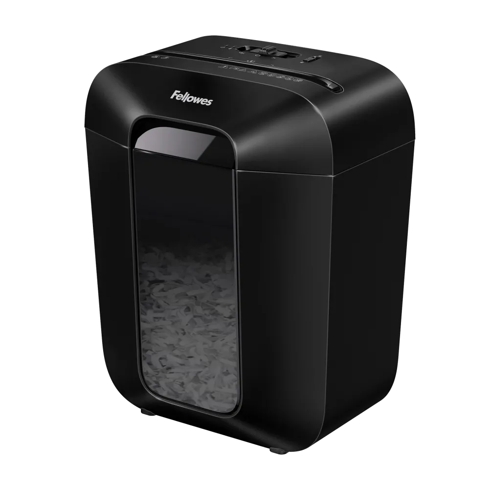 Fellowes Distrugator documente LX45, 8 coli, particule 4x35 mm, P-4, cos 17L