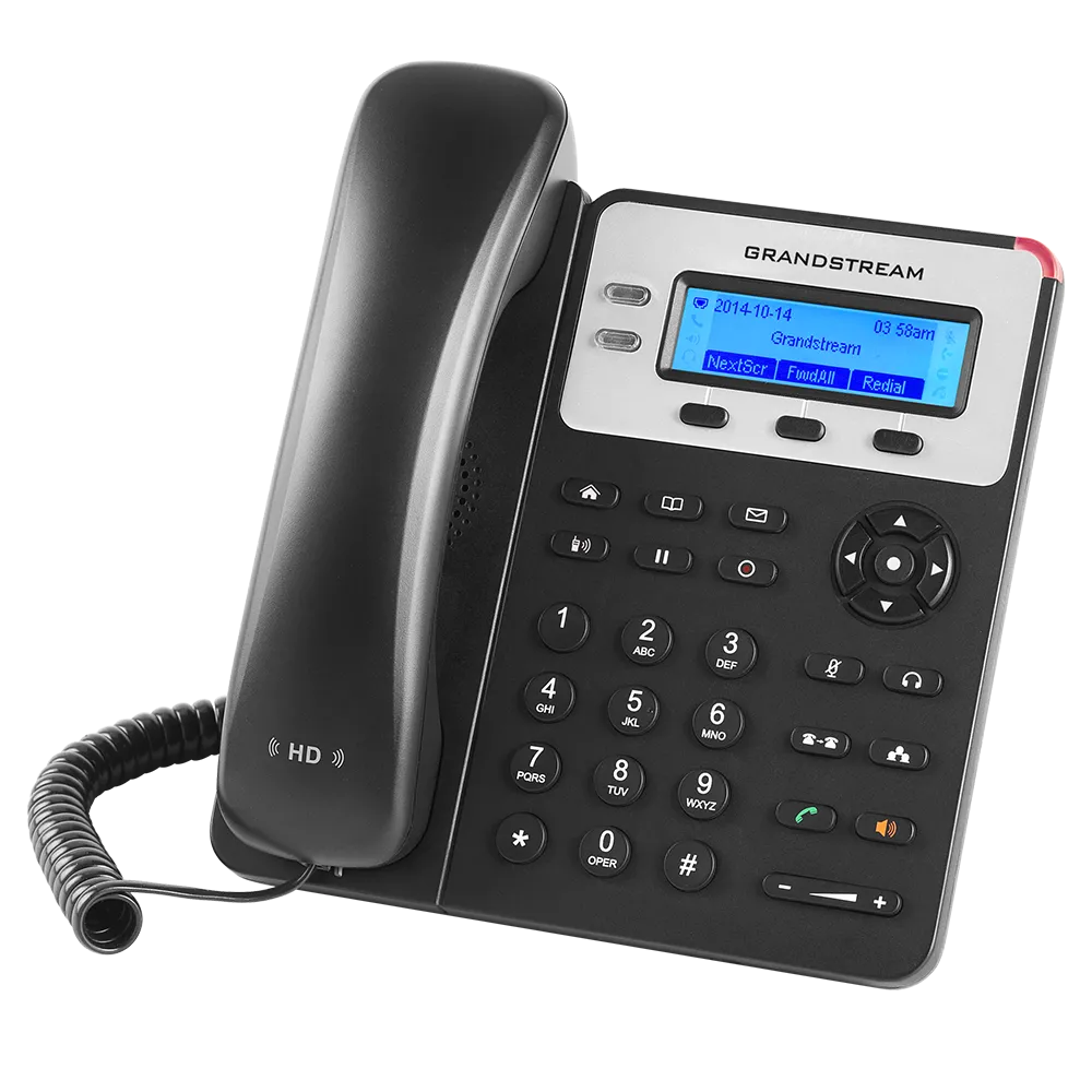 Grandstream Networks GXP1625 basic IP phone, 2 SIP accounts, 2 lines, PoE