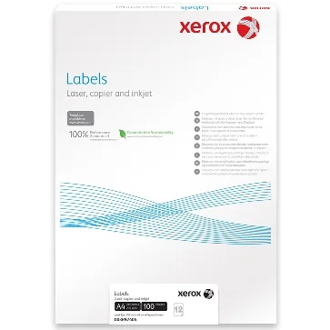 Xerox Etichete autoadezive A4 16 etichete 105x37mm 100 coli