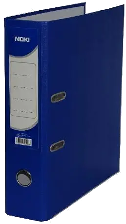 Noki Biblioraft plastifiat 7.5cm albastru inchis, margini metalice