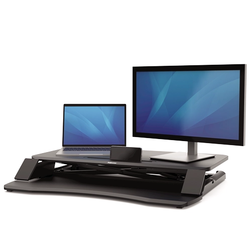 Fellowes Corsivo Sit Stand Workstation Black 