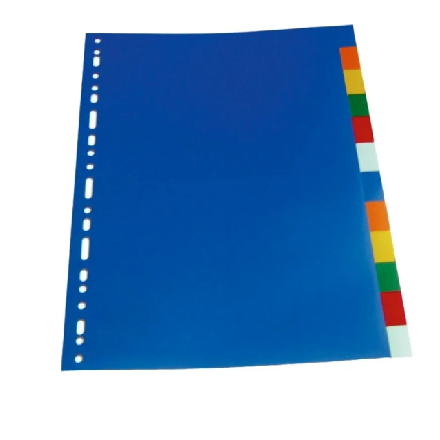 Office Separatoare plastic A4 color, set 12 file