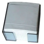 Economy Set cub notite alb 9x9cm 500 file cu suport plastic