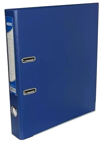 Noki Biblioraft plastifiat 5cm albastru inchis, margini metalice