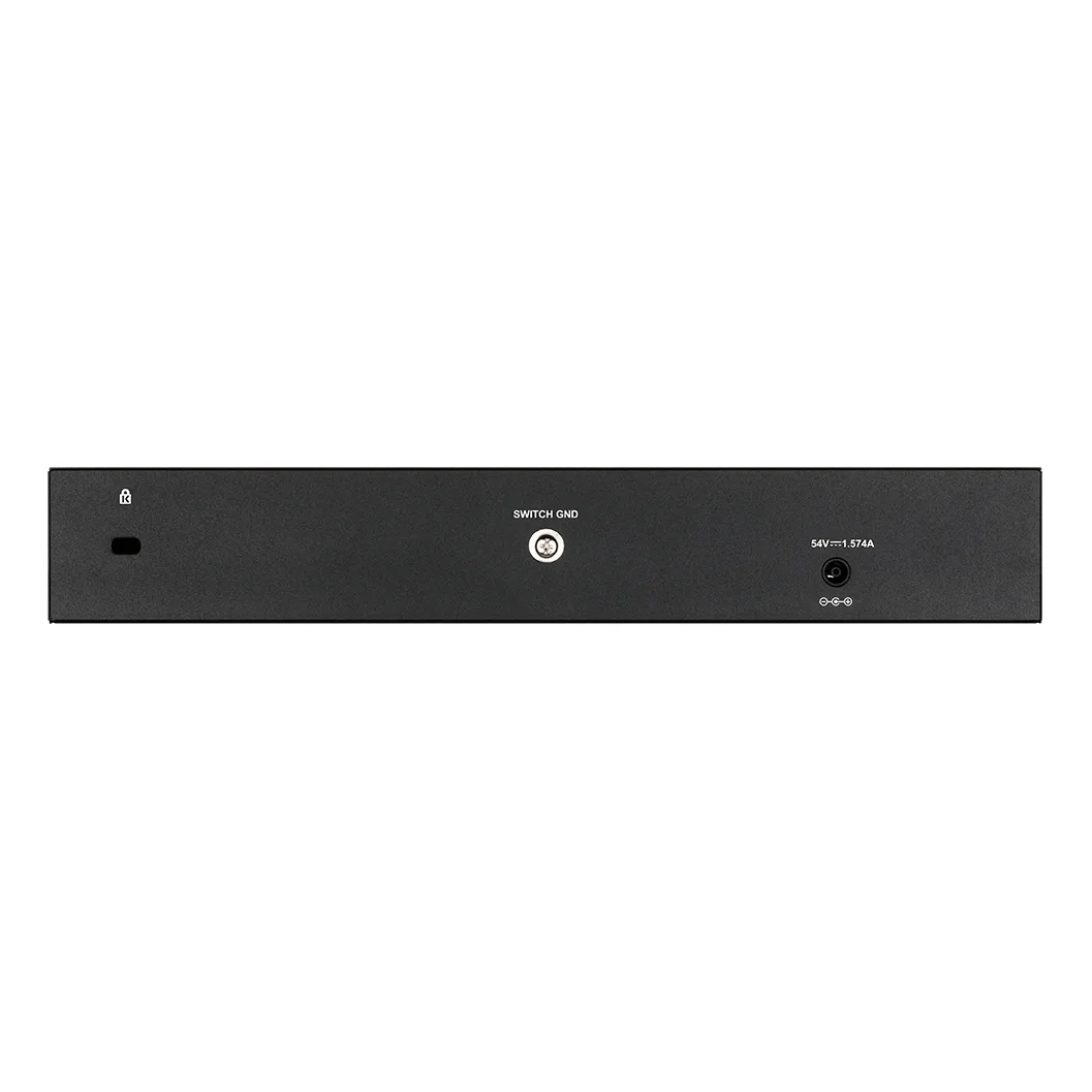 D-Link DGS-1210-10P switch Smart PoE 8 porturi + 2 SFP angle