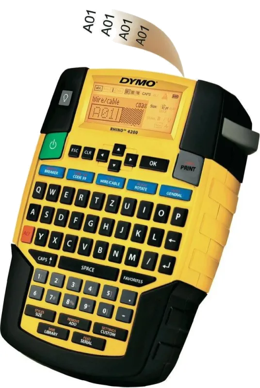 Dymo RHINO 4200 Kit aparat etichetat 19mm 180dpi QWERTZ