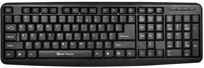 Serioux Tastatura USB, 106 taste, black