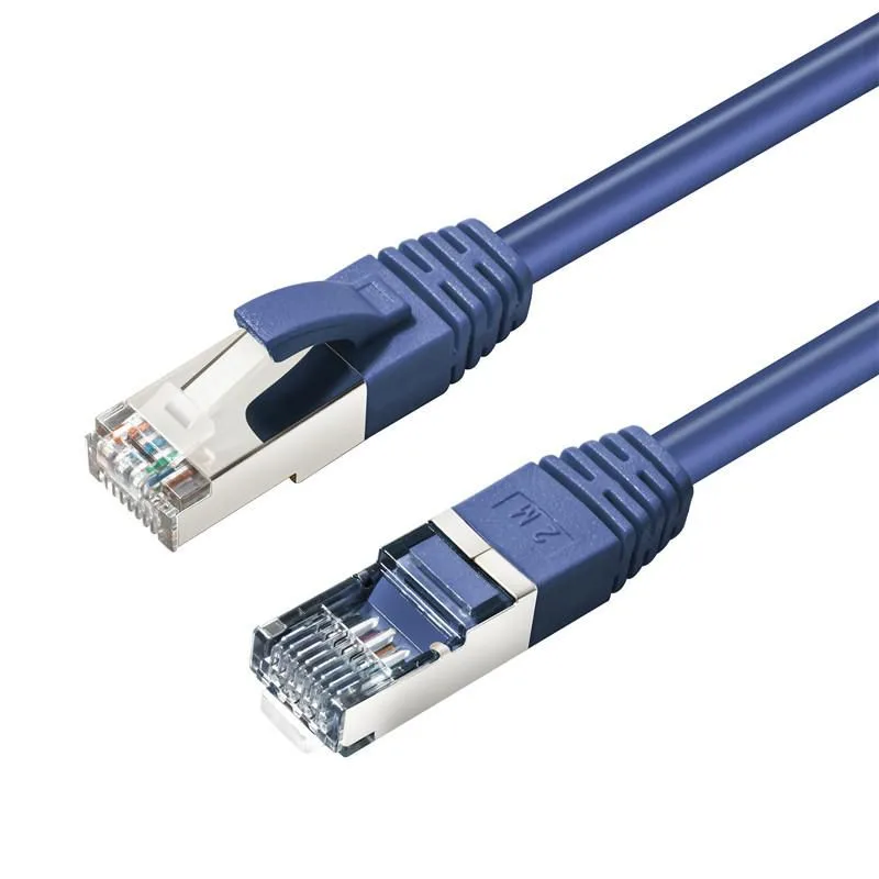 MicroConnect Patch cord CAT6A S/FTP 2m albastru 10Gb PoE+