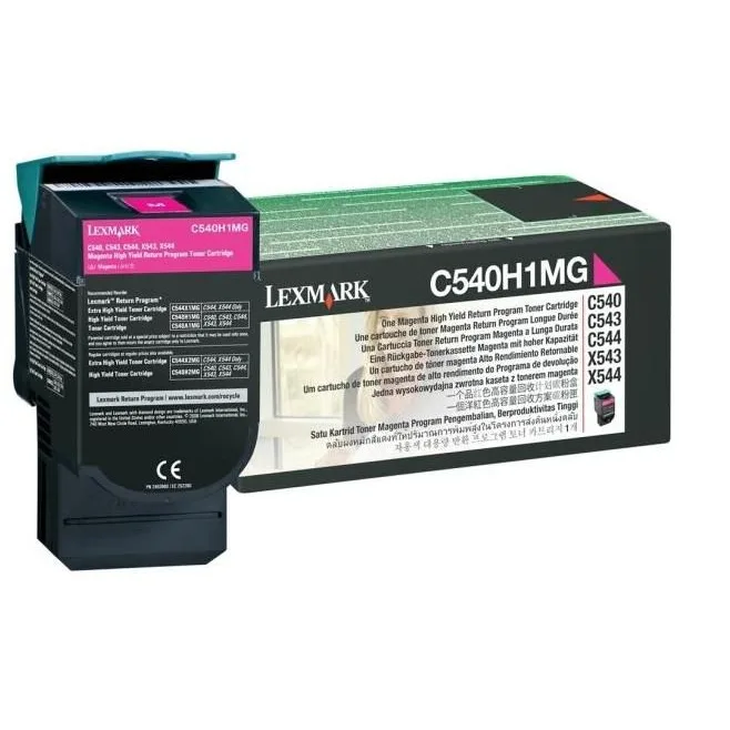 Lexmark C540H1MG Cartus toner Magenta, ORIGINAL, Return Program, High Capacity, 2K