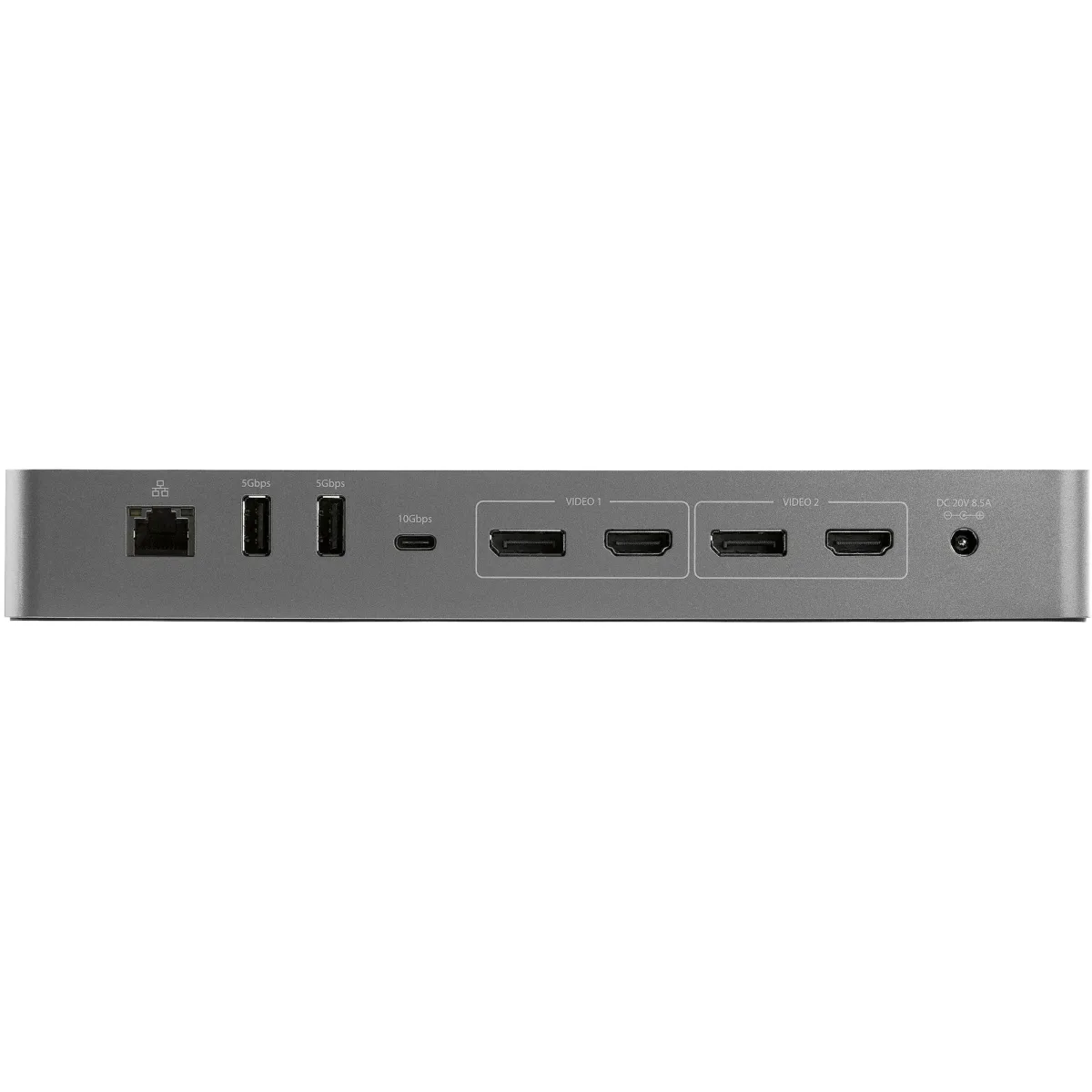 StarTech Laptop Docking Station Thunderbolt 3/USB-C Dual Monitor 4K 60Hz, Single 8K 