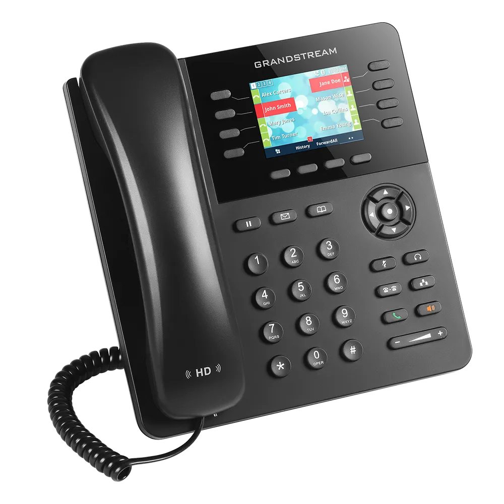 Grandstream Networks GXP2135 High-end IP phone, 4 SIP accounts, 8 lines, 2xGBE, PoE