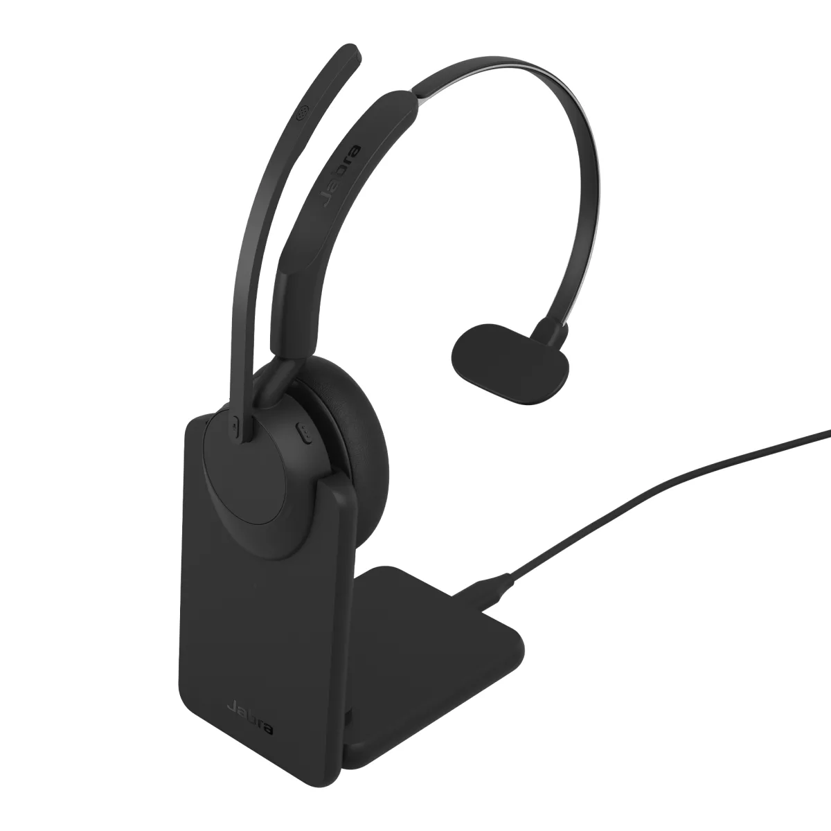 Jabra Casca Evolve3 45 UC mono USB-A Link 390a, stand incarcare