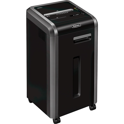 Fellowes Distrugator documente 225Ci, 22-24 coli, particule 4x38 mm, P-4, cos 60L 
