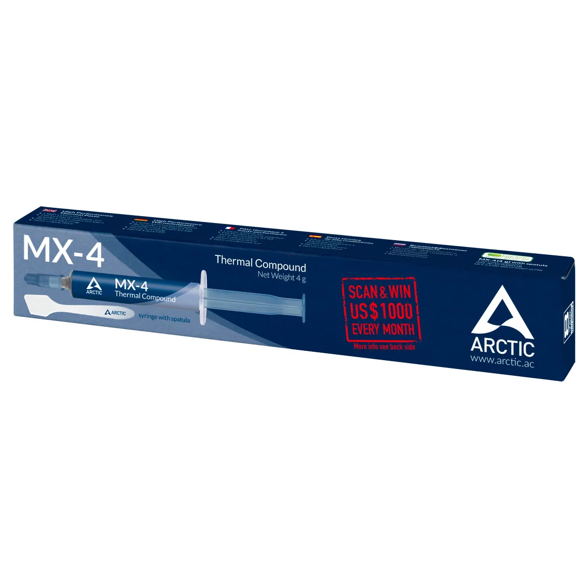 Arctic PASTA SILICONICA 4g MX-4 4g si aplicator angle