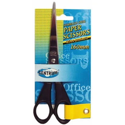 Centrum Foarfeca birou 16cm otel inoxidabil manere plastic