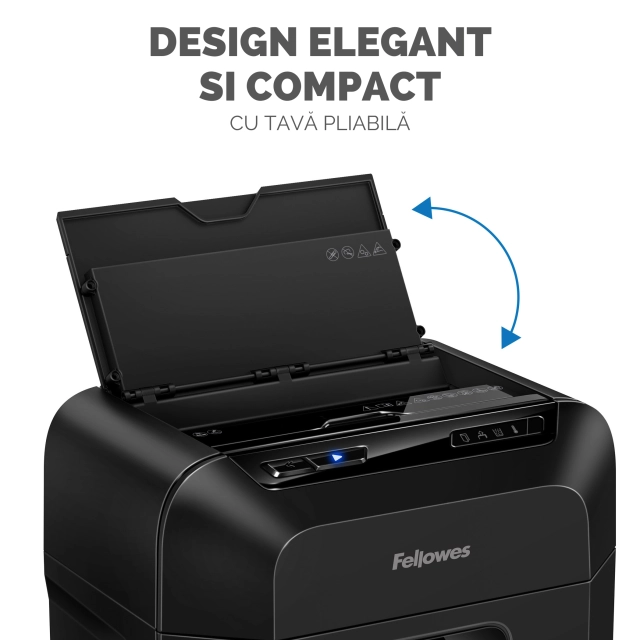 Fellowes Distrugator documente AutoMax 80M, ADF 80 coli, 8 coli manual, 4x12 mm, P-4, cos 17L 