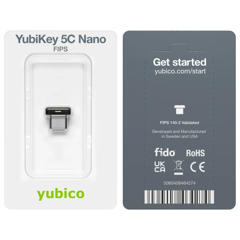 Yubico YubiKey 5C Nano FIPS 140-2, cheie USB-C