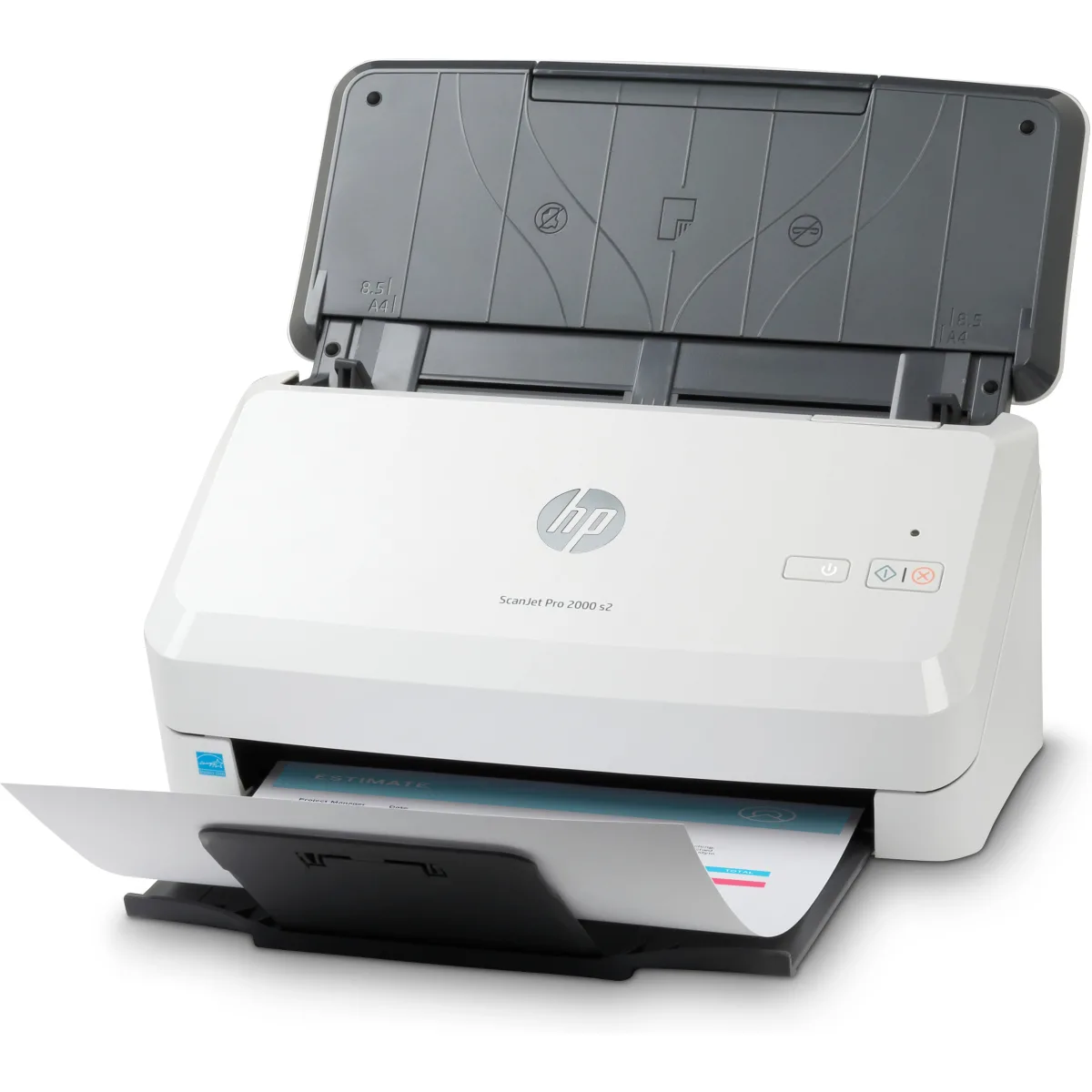 HP ScanJet Pro 2000 s2 scanner A4 duplex compact angle