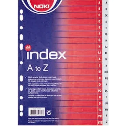 Exxo Index plastic A4 alfabetic A-Z, 24 file