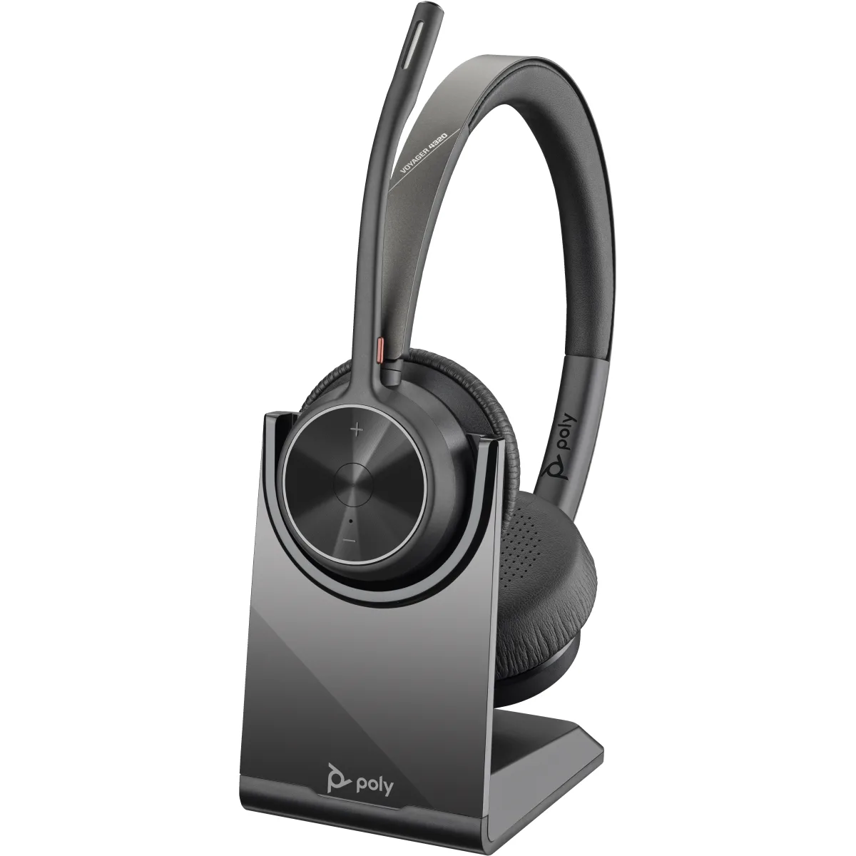 HP Poly Voyager 4320 UC USB-A stereo cu stand (77Y99AA) angle