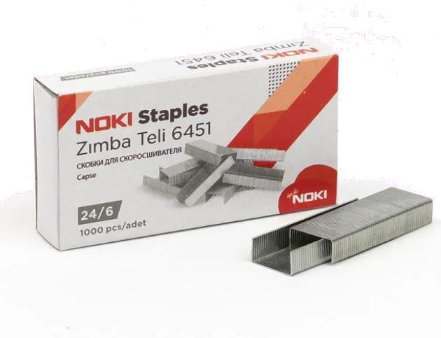 Noki Capse 24/6 zincate 1000 buc/cutie