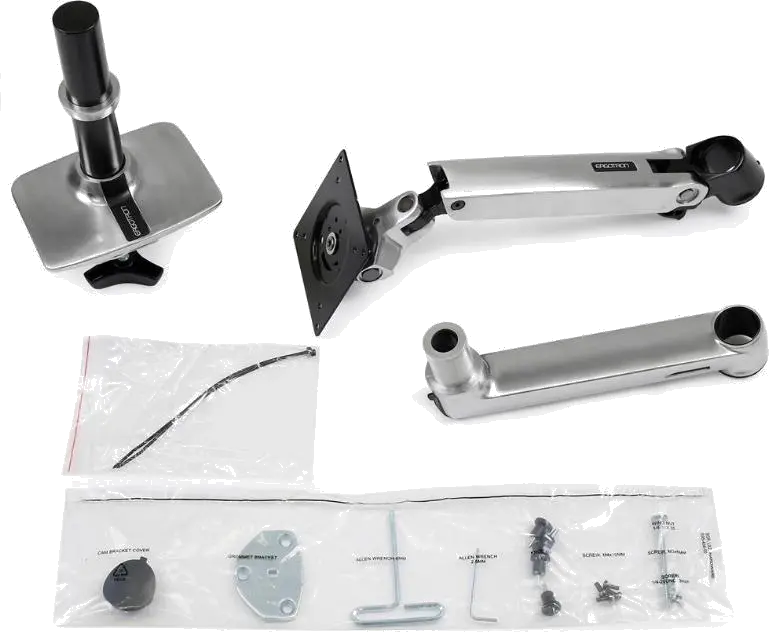 Ergotron Brat monitor pt. birou LX Desk Mount LCD arm, aluminiu polisat 