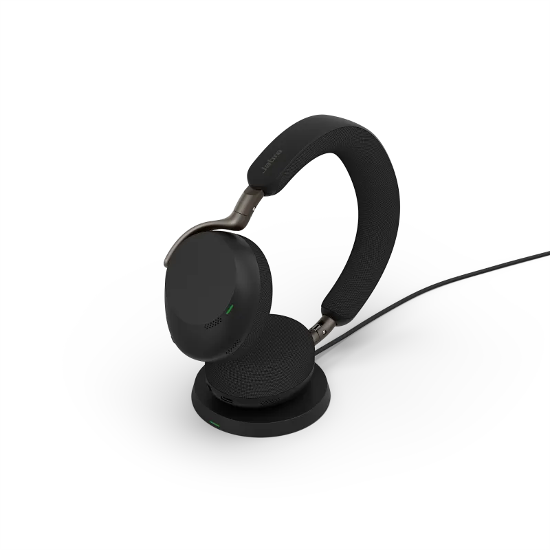 Jabra Evolve3 75 MS wireless on-ear USB-C stand Link 390c Teams 110h