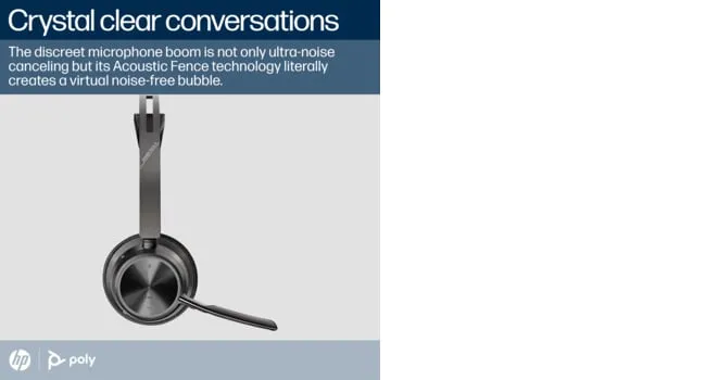 HP Poly Casca Voyager Focus 2 -M cu suport de incarcare, Binaural, On-Ear, USB-C/A 