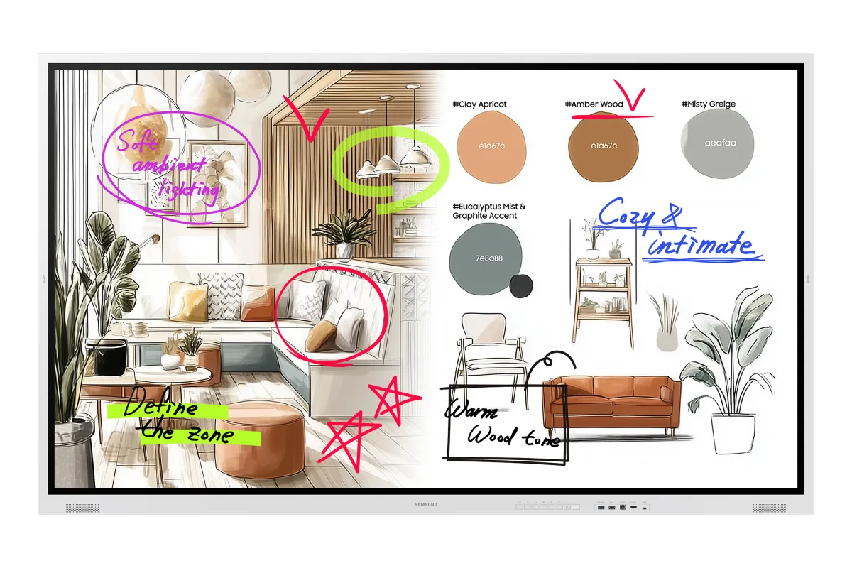 Samsung Tabla interactiva WM75FX 75 inch 4K UHD Tizen 9.0
