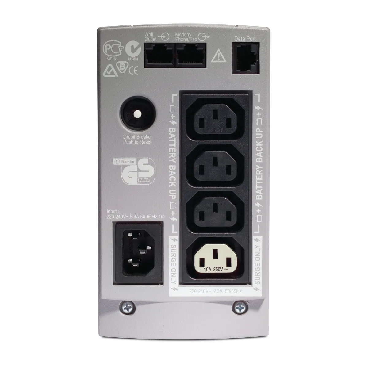 APC Back-UPS CS 650VA/400W angle