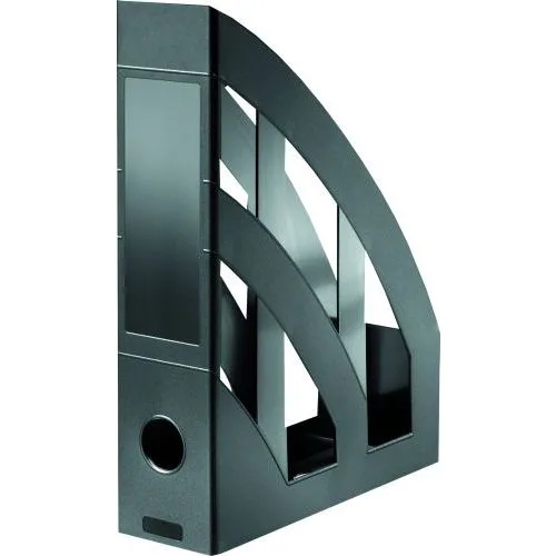 Herlitz Suport vertical documente, plastic negru, 24.5x7.7x32cm