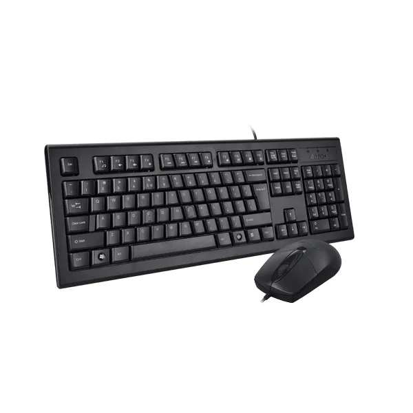 A4Tech Kit tastatura + mouse KRS-8572, cu fir, negru