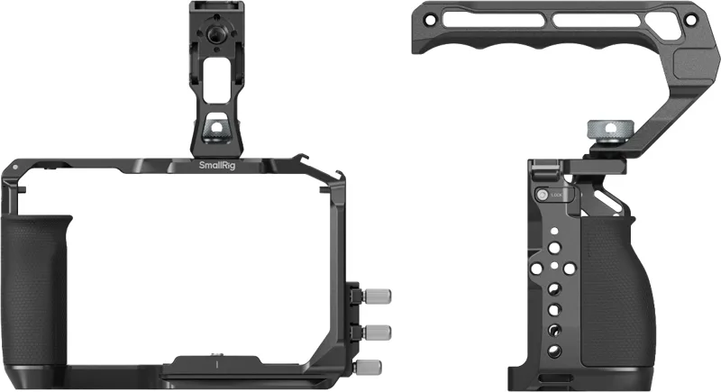 SmallRig Kit cage Nikon ZR 5647, maner superior, Arca-Swiss, clema cablu 