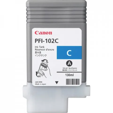 PFI-102C Cartus original Canon cyan pt. seria IPF500, 130 ml