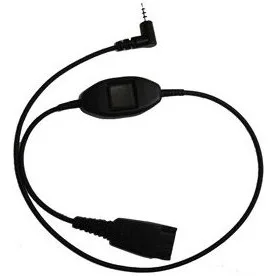 Jabra QD to 2,5mm jack with PTT for : Nokia 6300, E90